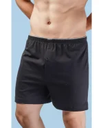 شورت باکسر مردانه کش اسپورت ساده رنگی پک دو - بسته 3عددی