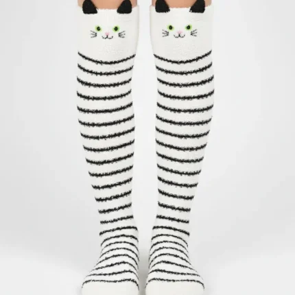 جوراب فانتزی ساق‌بلند زمستانی