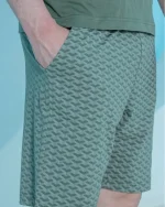 ست مردانه تیشرت جیبدار و شلوارک چاپ‌دار بلکس - تصویر 3