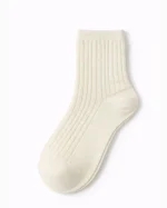 جوراب نخی نیم ساق زنانه طرح بافت