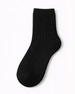 جوراب نخی نیم ساق زنانه طرح بافت