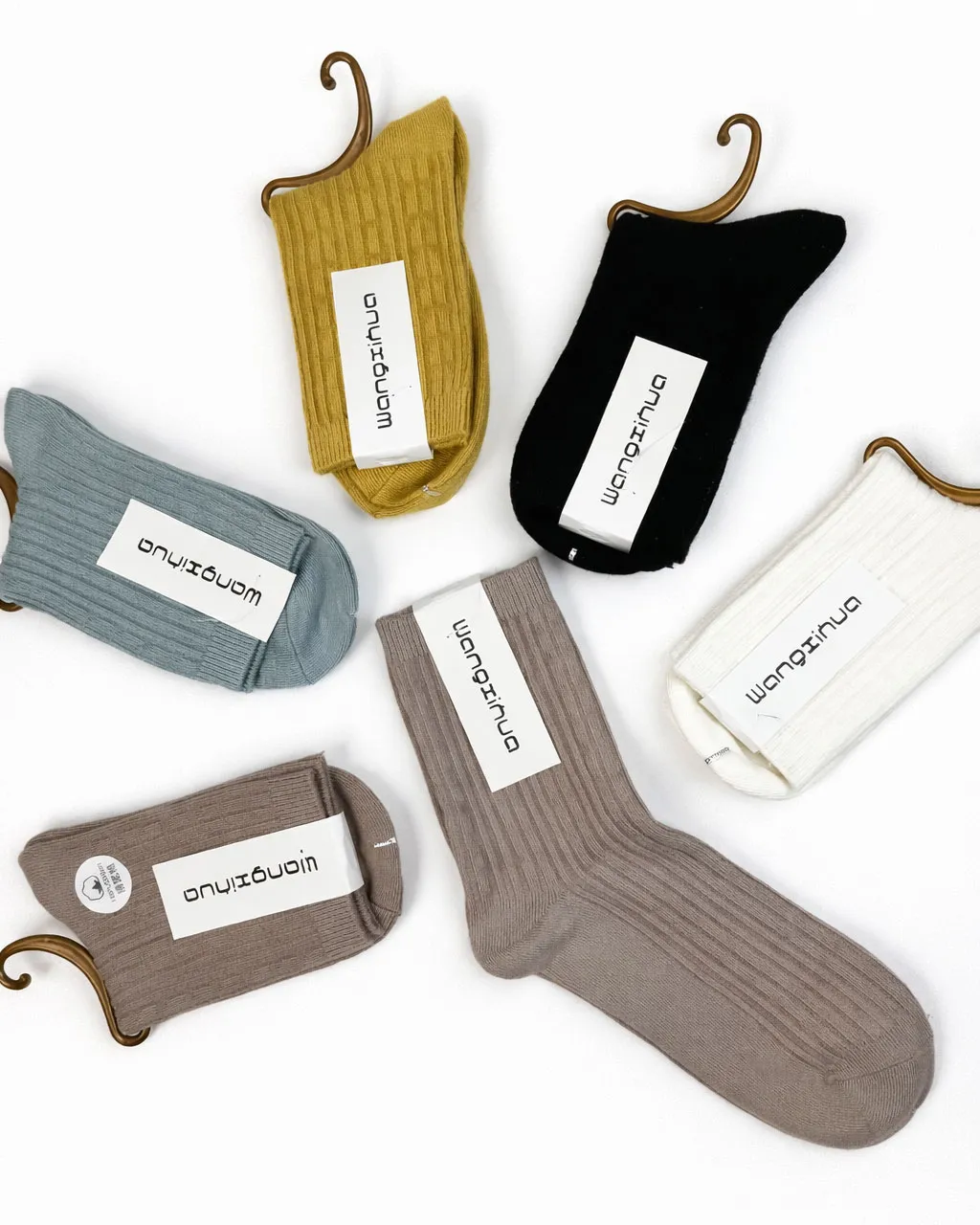 جوراب نخی نیم ساق زنانه طرح بافت