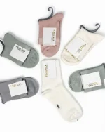 جوراب نیم ساق زنانه ساده رنگی