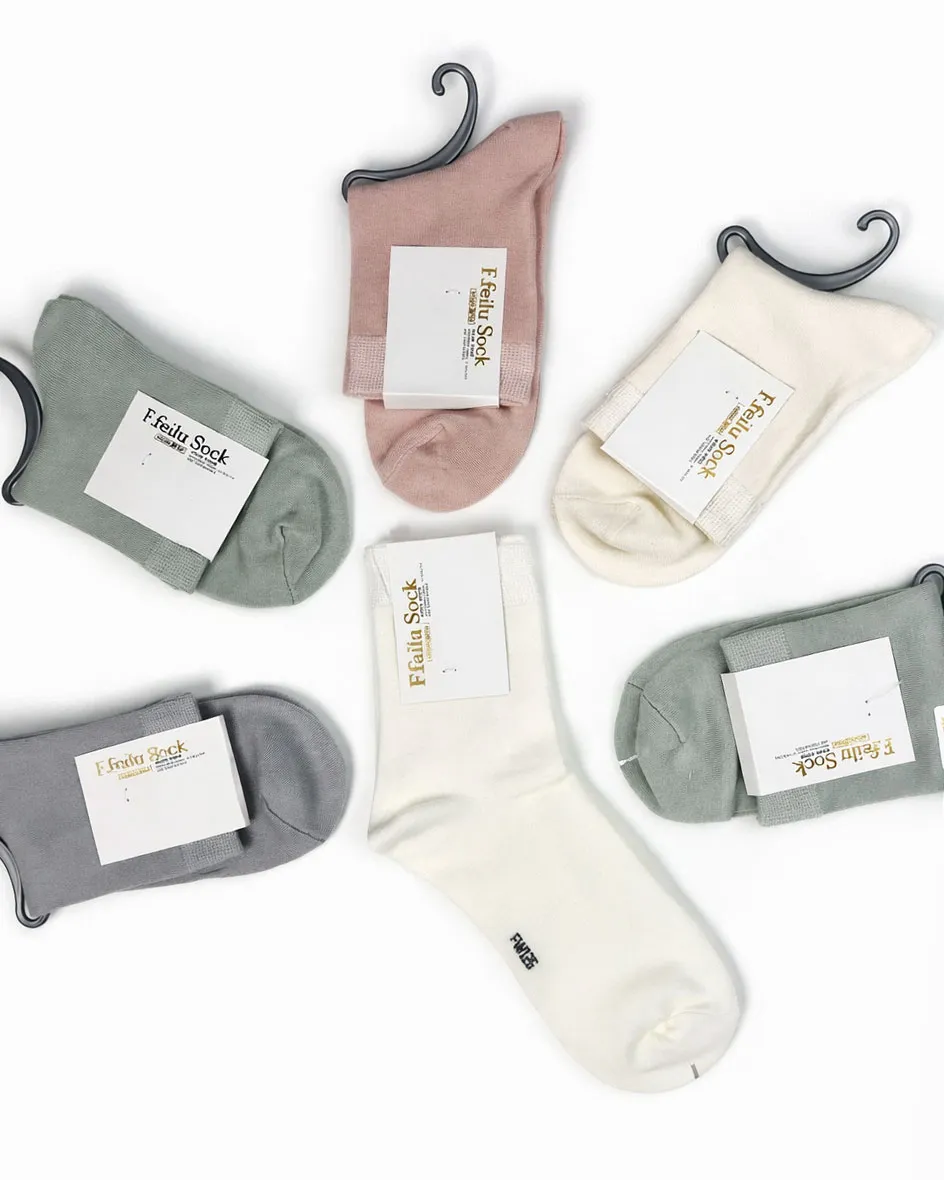 جوراب نیم ساق زنانه ساده رنگی