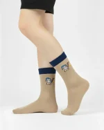 جوراب نیم ساق پسرانه طرح فضانورد میوشی مناسب ۸ تا ۱۲ سال