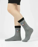 جوراب نیم ساق پسرانه طرح فضانورد میوشی مناسب ۸ تا ۱۲ سال