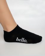 جوراب مچی زنانه و دخترانه طرح hello