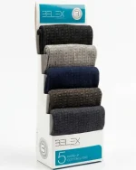 جوراب مردانه ساق بلند ۵ عددی بلکس (طرح 2)