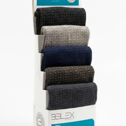 جوراب مردانه ساق بلند ۵ عددی بلکس (طرح 2)