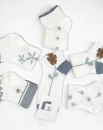 جوراب زنانه مچی سفید طرحدار - تصویر 6