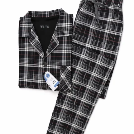 ست کت و پیژامه مردانه بلکس طرح 3 سایز 2XL