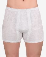 شورت پادار مردانه کمرکش لیفه ای ملانژ سوزن خالی - بسته 3 عددی