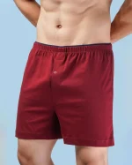 شورت باکسر مردانه کش اسپورت ساده رنگی پک یک - بسته 3عددی - تصویر 2