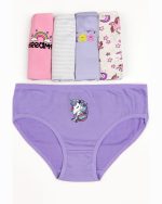 شورت اسلیپ دخترانه یونیکورن نخی براک پک ۵ عددی سایز ۲ تا ۱۲ سال