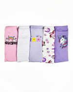 شورت اسلیپ دخترانه یونیکورن نخی براک پک ۵ عددی سایز ۲ تا ۱۲ سال