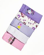 شورت اسلیپ دخترانه یونیکورن نخی براک پک ۵ عددی سایز ۲ تا ۱۲ سال