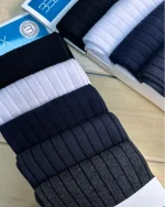 جوراب مردانه ساق بلند ۵ عددی بلکس (طرح ۶) - تصویر 2