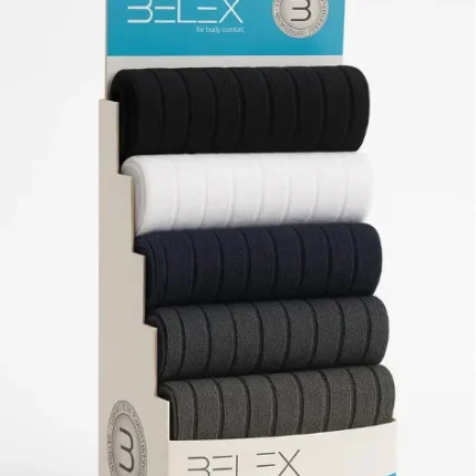 جوراب مردانه ساق بلند ۵ عددی بلکس (طرح ۶)