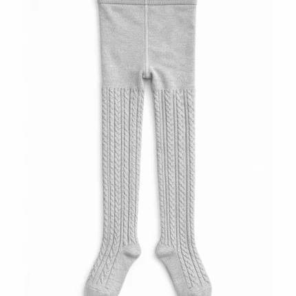 جوراب‌شلواری بچگانه بافت طوسی ملانژ برند پنتی (Penti)