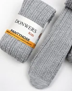 جوراب‌شلواری بچگانه بافت طوسی ملانژ برند پنتی (Penti) - تصویر 2