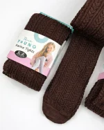 جوراب‌شلواری بچگانه بافت قهوه ای برند پنتی (Penti) - تصویر 3