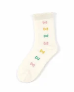 پک 5 عددی جوراب دخترانه نیم ساق طرح قلب