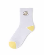 پک 5 عددی جوراب دخترانه نیم ساق طرح خرس - تصویر 5