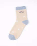 پک 5 عددی جوراب دخترانه نیم ساق طرح روباه - تصویر 2