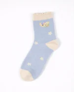 پک 5 عددی جوراب دخترانه نیم ساق طرح روباه - تصویر 4