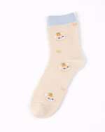 پک 5 عددی جوراب دخترانه نیم ساق طرح روباه - تصویر 6