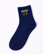 پک 5 عددی جوراب پسرانه نیم ساق طرح اسپرت راه راه - تصویر 4