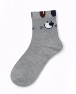 پک 5 عددی جوراب پسرانه نیم ساق طرح سگ - تصویر 6