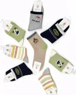 پک 5 عددی جوراب پسرانه نیم ساق طرح پاپی