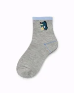 پک 5 عددی جوراب پسرانه نیم ساق طرح دایناسور - تصویر 4