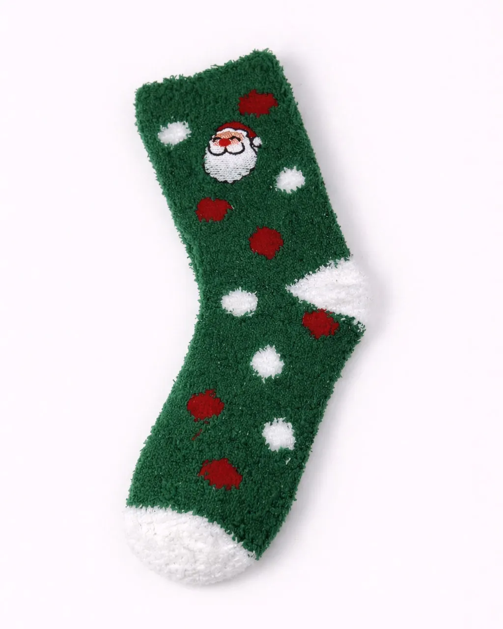 جوراب کریسمسی حوله‌ای گرم طرح بابانوئل