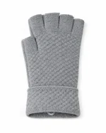 دستکش نیم‌انگشتی بافت زمستانه اسپرت فری‌سایز - تصویر 4