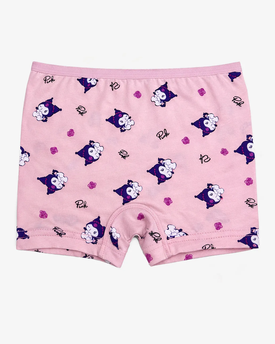 شورت پادار دخترانه میسپل طرح کرومی رنگ یاسی روشن