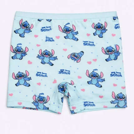 شورت پادار دخترانه میسپل طرح استیچ رنگ سبز پاستیلی