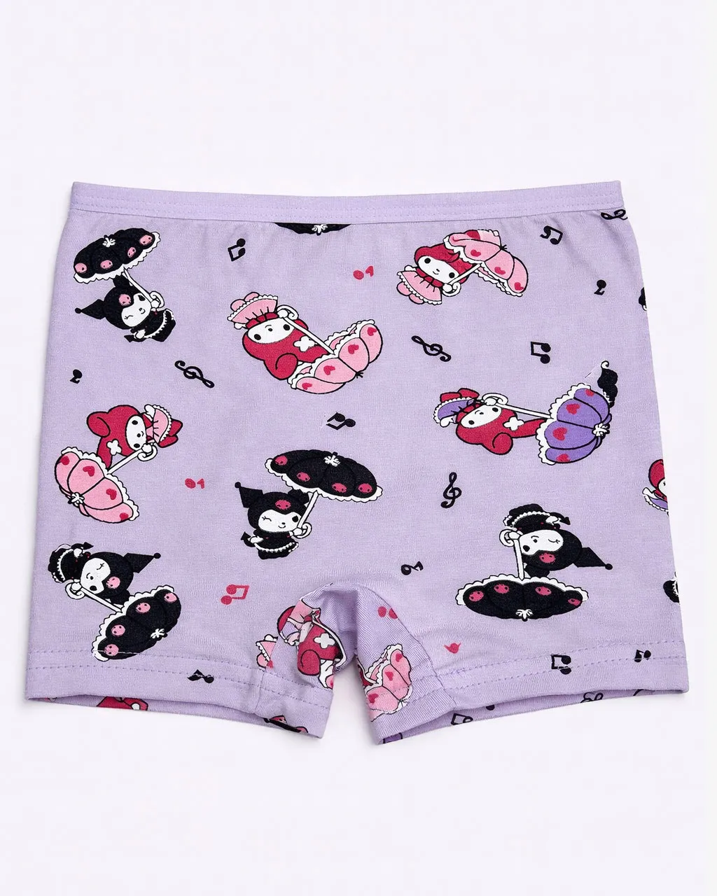 شورت پادار دخترانه میسپل طرح کرومی مشکی رنگ یاسی