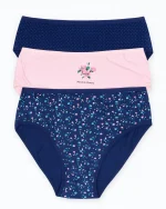 شورت زنانه براک پک 3 عددی گدار سرمه ای سایز 3XL