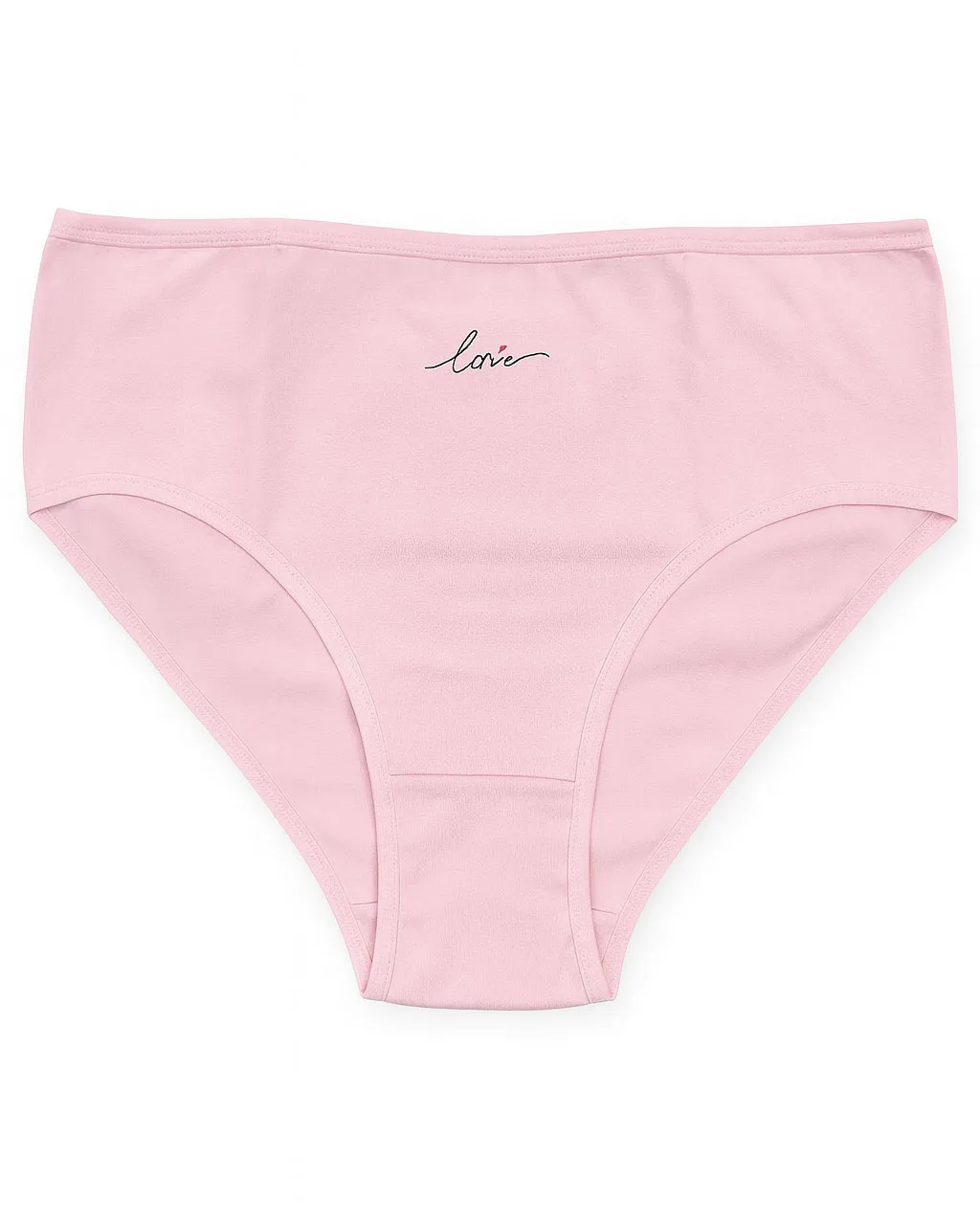 شورت زنانه براک پک 3 عددی صورتی LOVE سایز 2XL