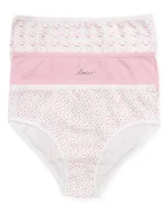 شورت زنانه براک پک 3 عددی صورتی LOVE سایز 2XL