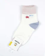 پک 5 عددی جوراب دخترانه نیم ساق طرح کیتی