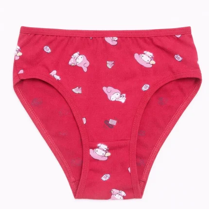 شورت دخترانه میسپل طرح کرومی رنگ قرمز