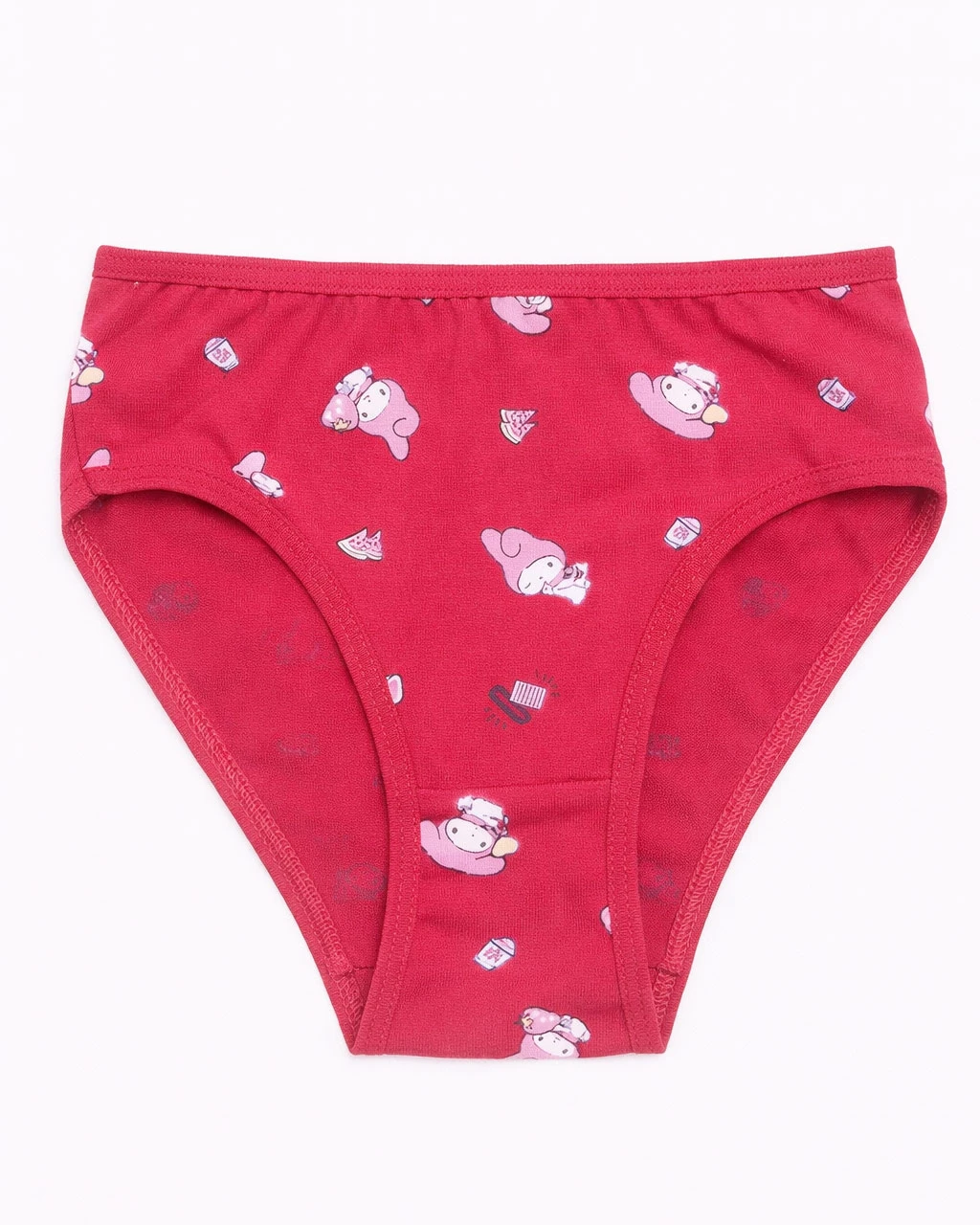 شورت دخترانه میسپل طرح کرومی رنگ قرمز