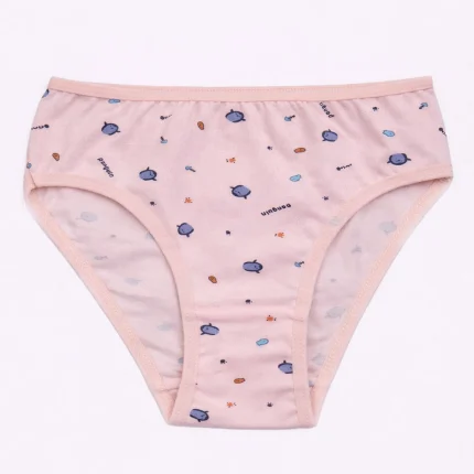 شورت دخترانه میسپل طرح پنگوئن رنگ گلبهی