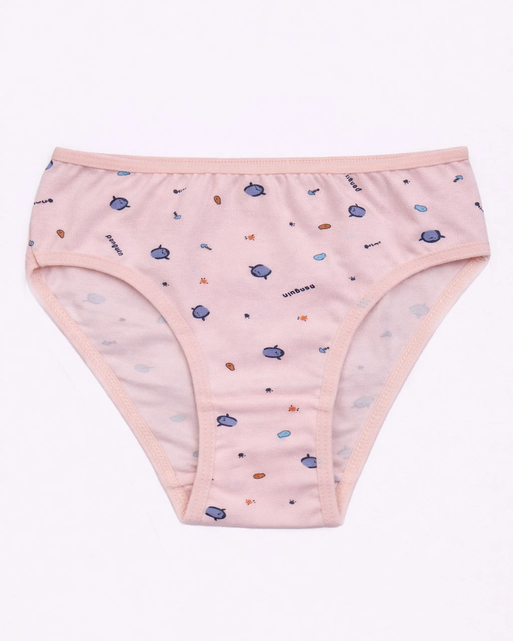 شورت دخترانه میسپل طرح پنگوئن رنگ گلبهی