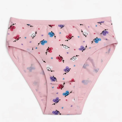 شورت دخترانه میسپل طرح پروانه رنگ صورتی