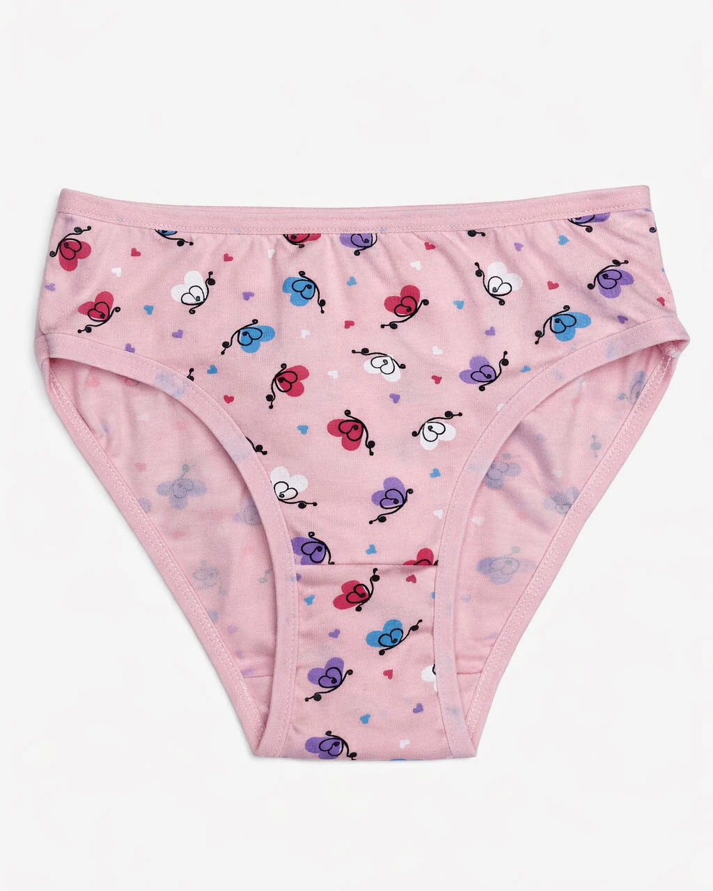 شورت دخترانه میسپل طرح پروانه رنگ صورتی