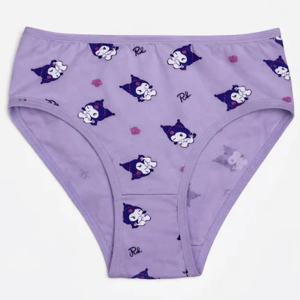 شورت دخترانه میسپل طرح کرومی رنگ یاسی